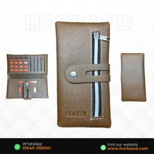Brown Dual Mobile Long Wallet