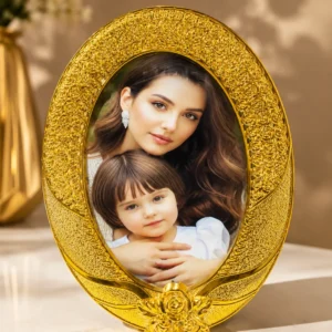 Premium Golden (Round) Photo Frame