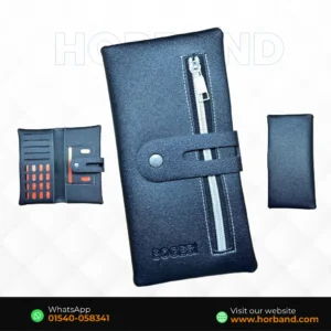 Black BOGESI Multi-Card Long Wallet